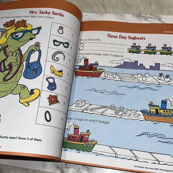 Scholastic Kindergarten Workbook - Yellow and Blue - Picture 16 of 17